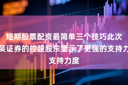 短期股票配资最简单三个技巧此次东吴证券的控股股东显示了更强的支持力度